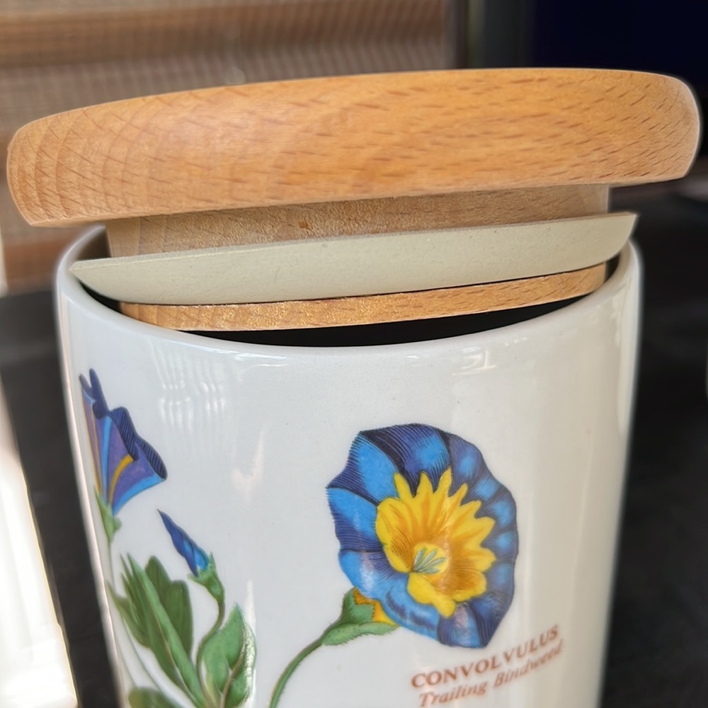 PORTMEIRION Vintage Botanic Garden 5” Canister Convolvulus Trailing Bind… - Picture 7 of 8